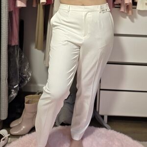 Uniqlo Women's White Slim Pants size L